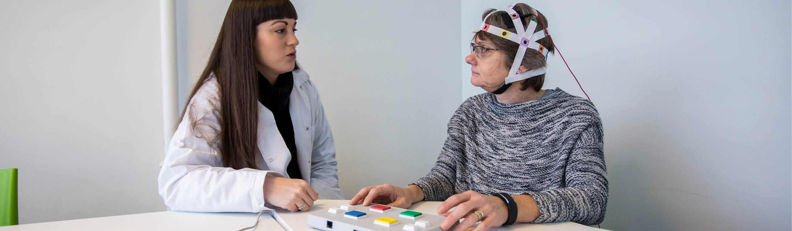 Image of a person having tests
